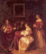 NETSCHER, Caspar Musical Company oil painting artist